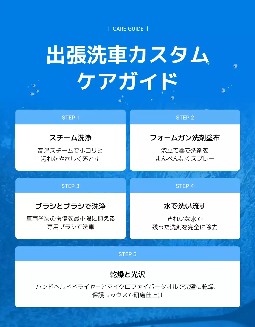 白 モダン 洗車 ポスター