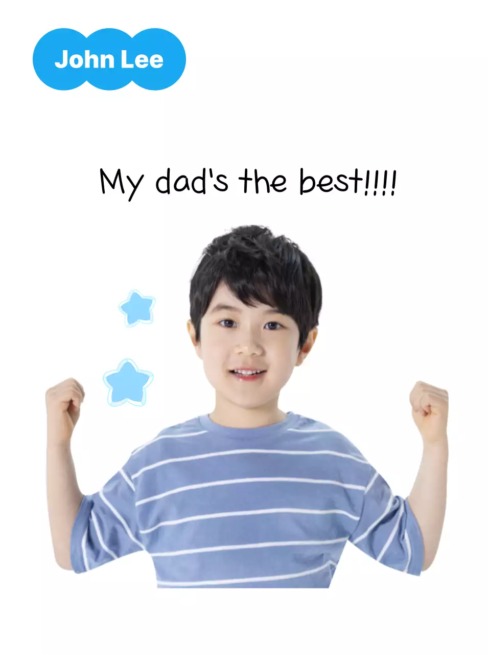 Bayi Putih Merayakan Hari Orang Tua