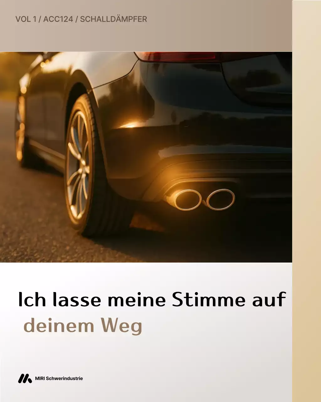 schwarze moderne Autowerbung