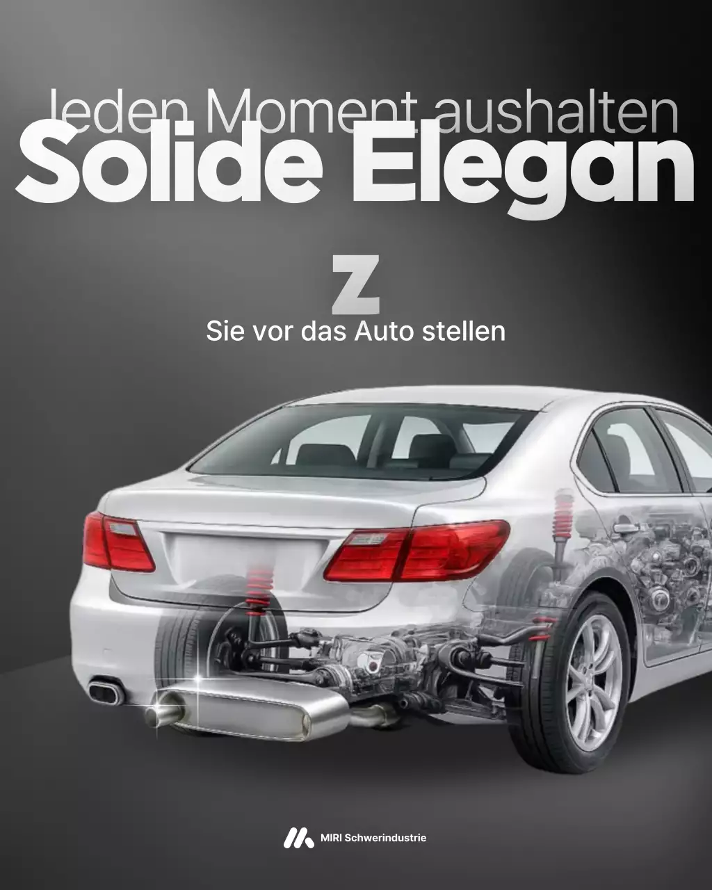 graue moderne Autowerbung