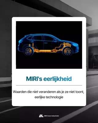 Advertentie voor blauwe moderne autotechnologie