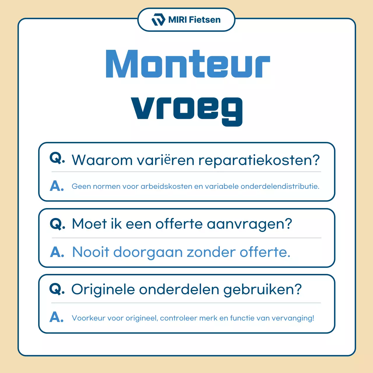 Beige Eenvoudige Motorfiets Reparatie Advertentie