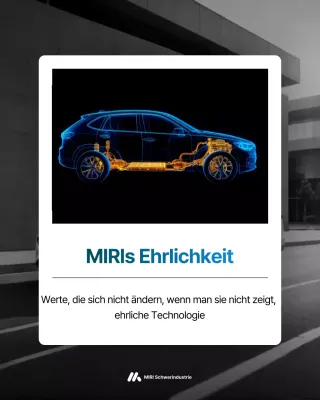 Blaue Werbung für moderne Autotechnologie