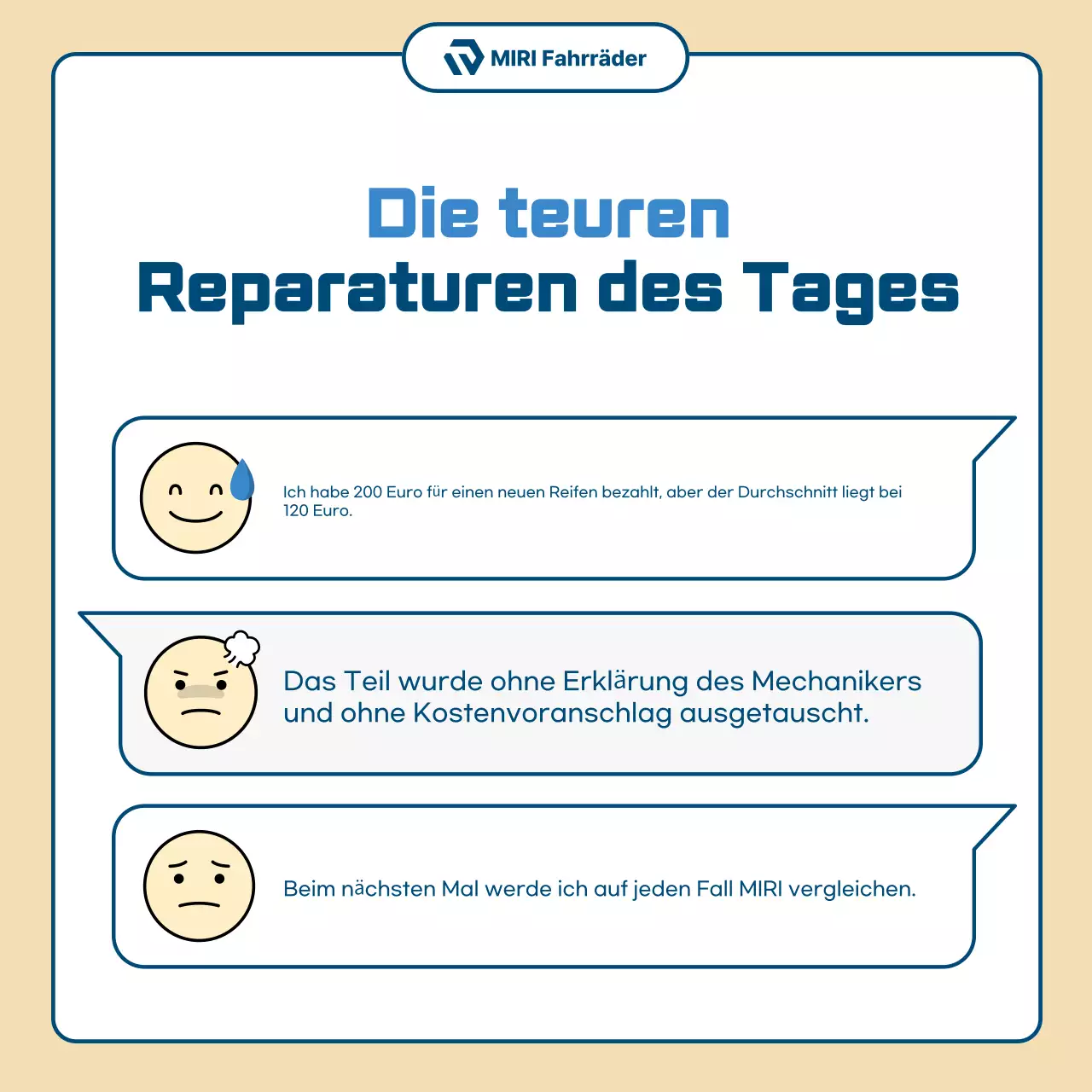 Beige Einfache Motorrad-Reparaturanzeige