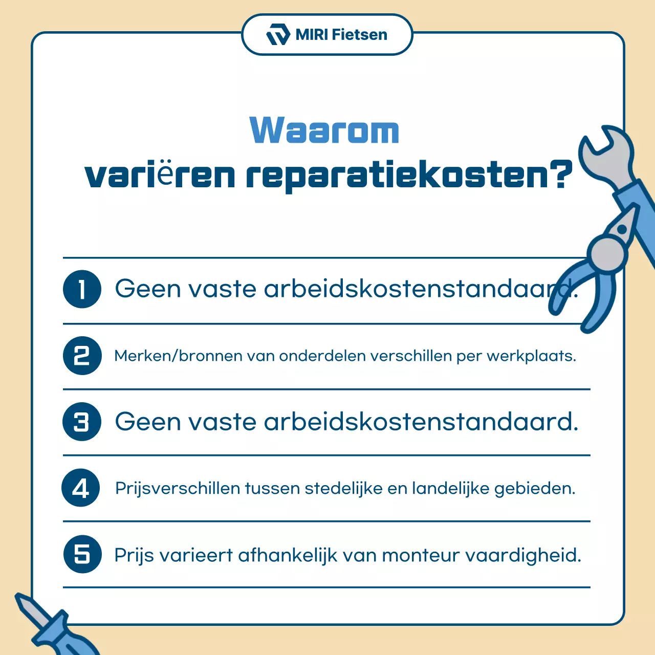 Beige Eenvoudige Motorfiets Reparatie Advertentie