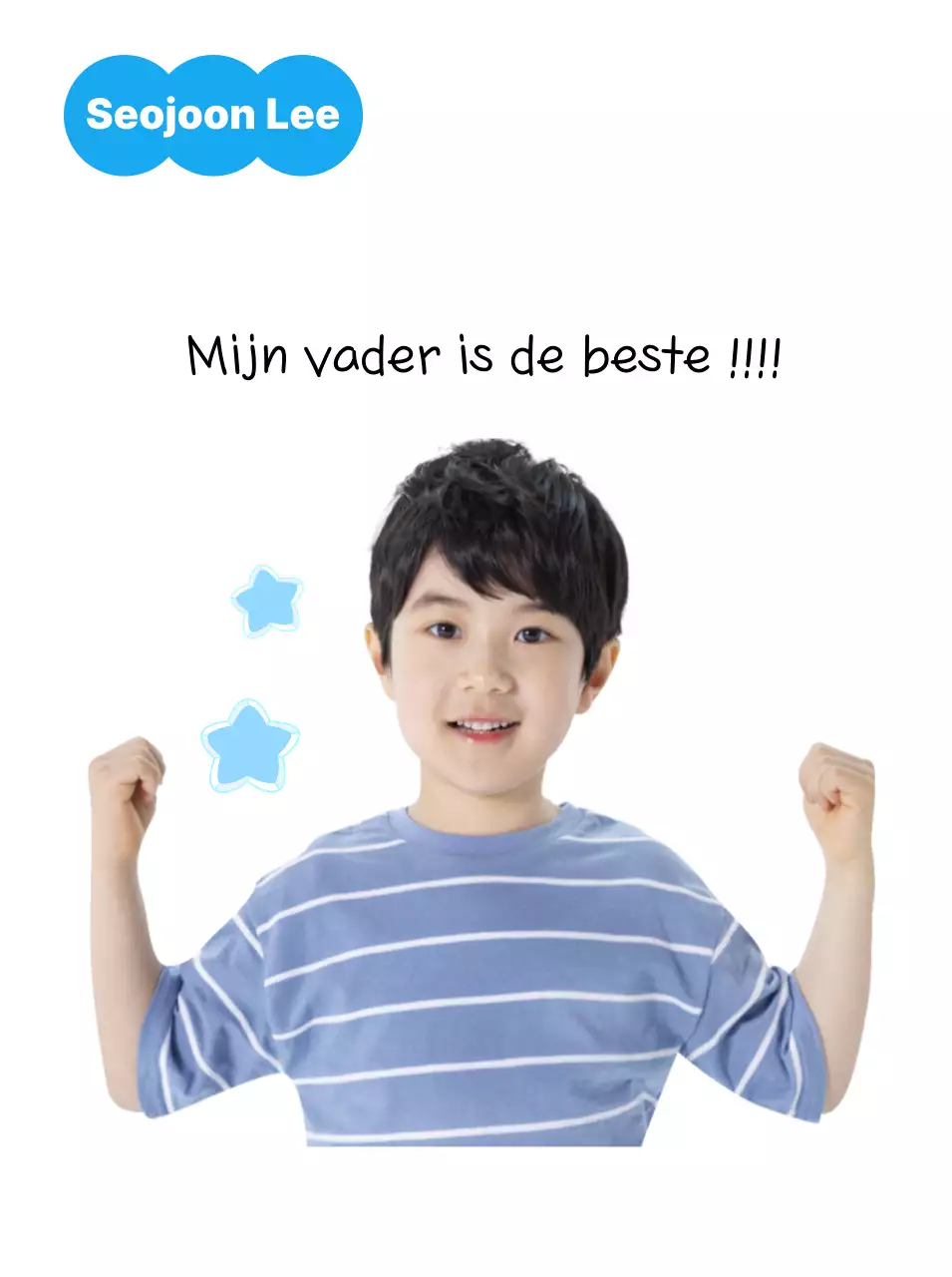 Witte baby viert Ouderendag