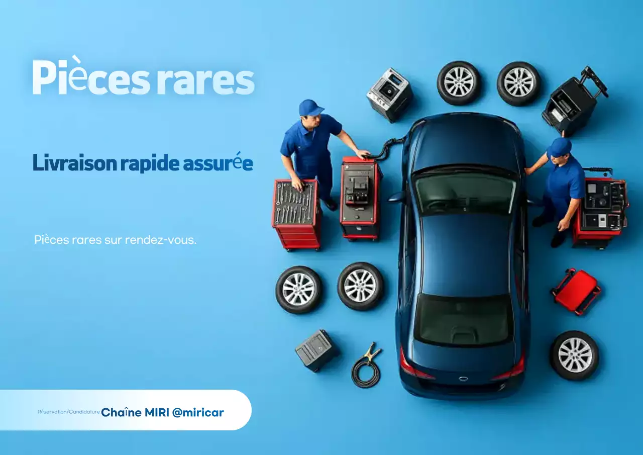 Publicité pour une voiture bleue moderne