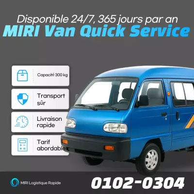 Publicité Gray Modern Logistics