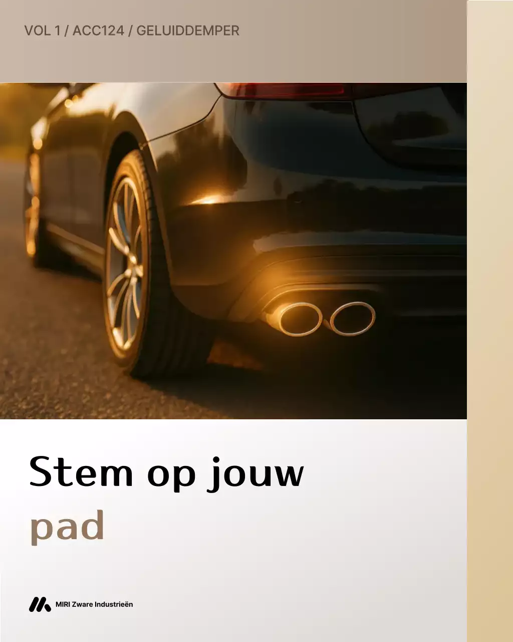 zwarte moderne auto advertentie
