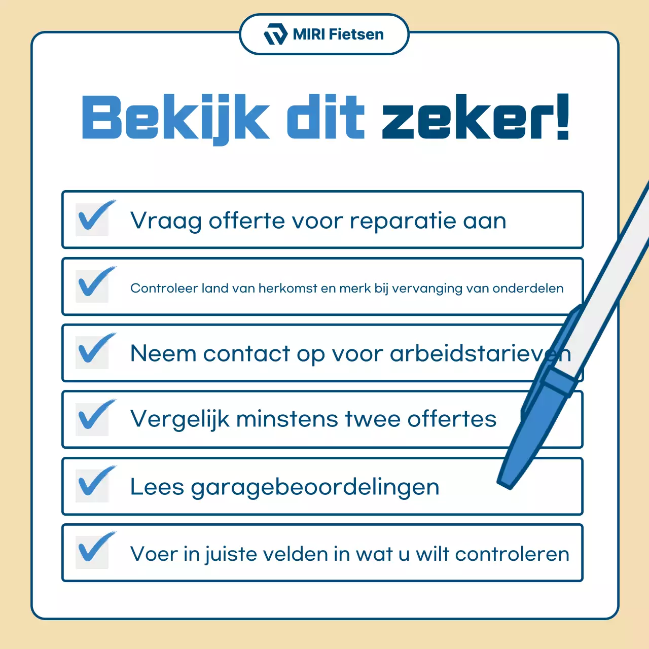 Beige Eenvoudige Motorfiets Reparatie Advertentie