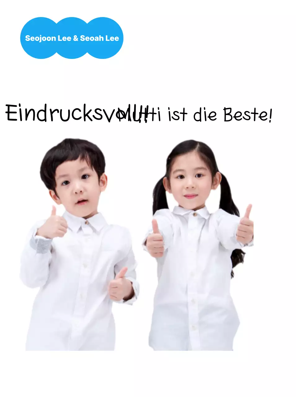 Weißes Baby feiert Elterntag