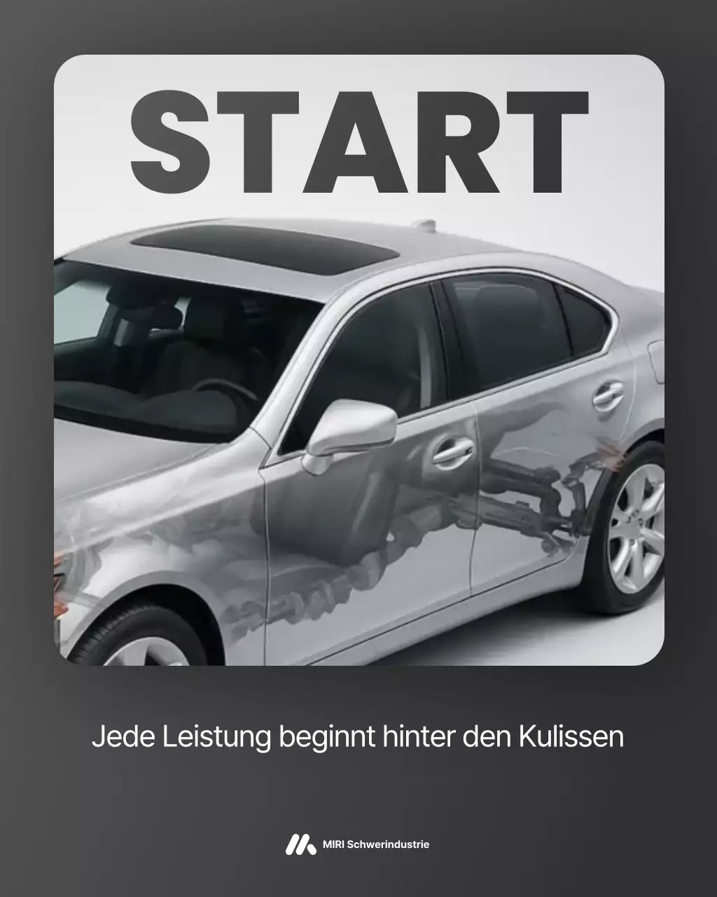 graue moderne Autowerbung