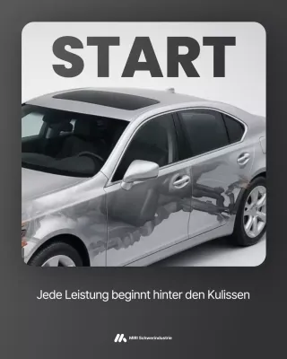 graue moderne Autowerbung