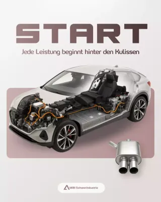 graue moderne Autowerbung