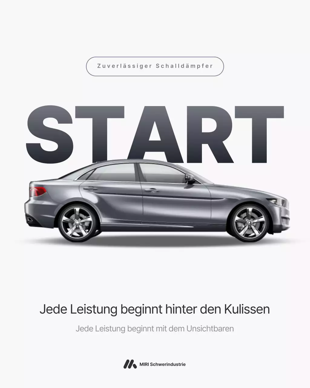 graue moderne Autowerbung
