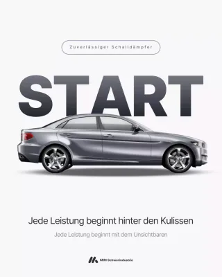 graue moderne Autowerbung