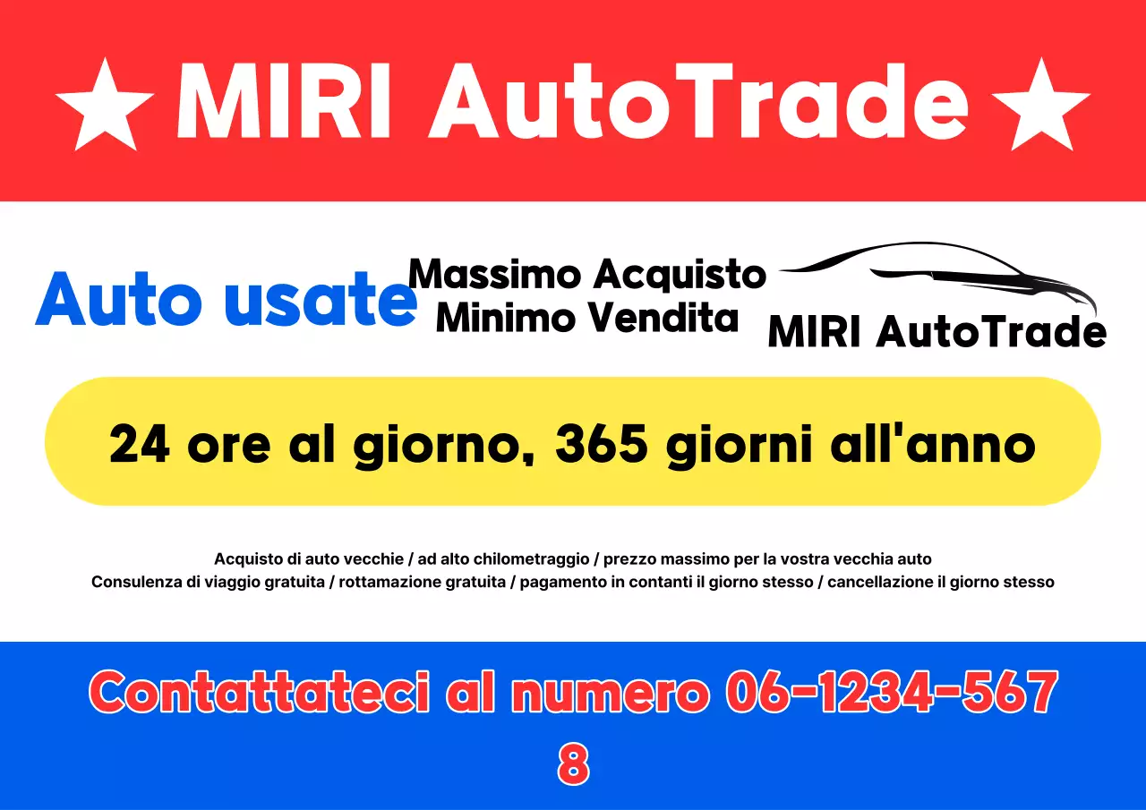 Annuncio di auto usata di Red Basic