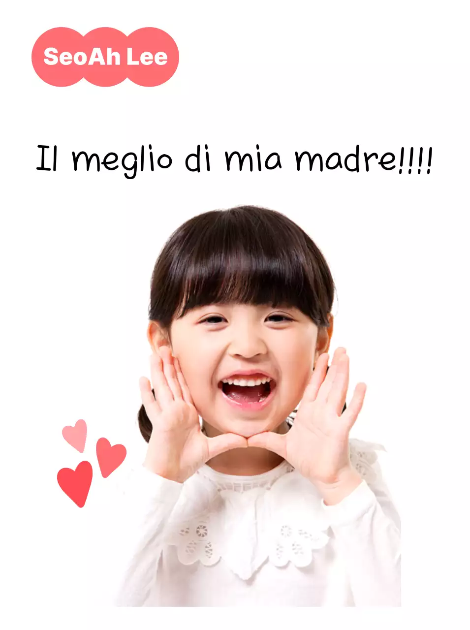 Bambino bianco che celebra la festa dei genitori