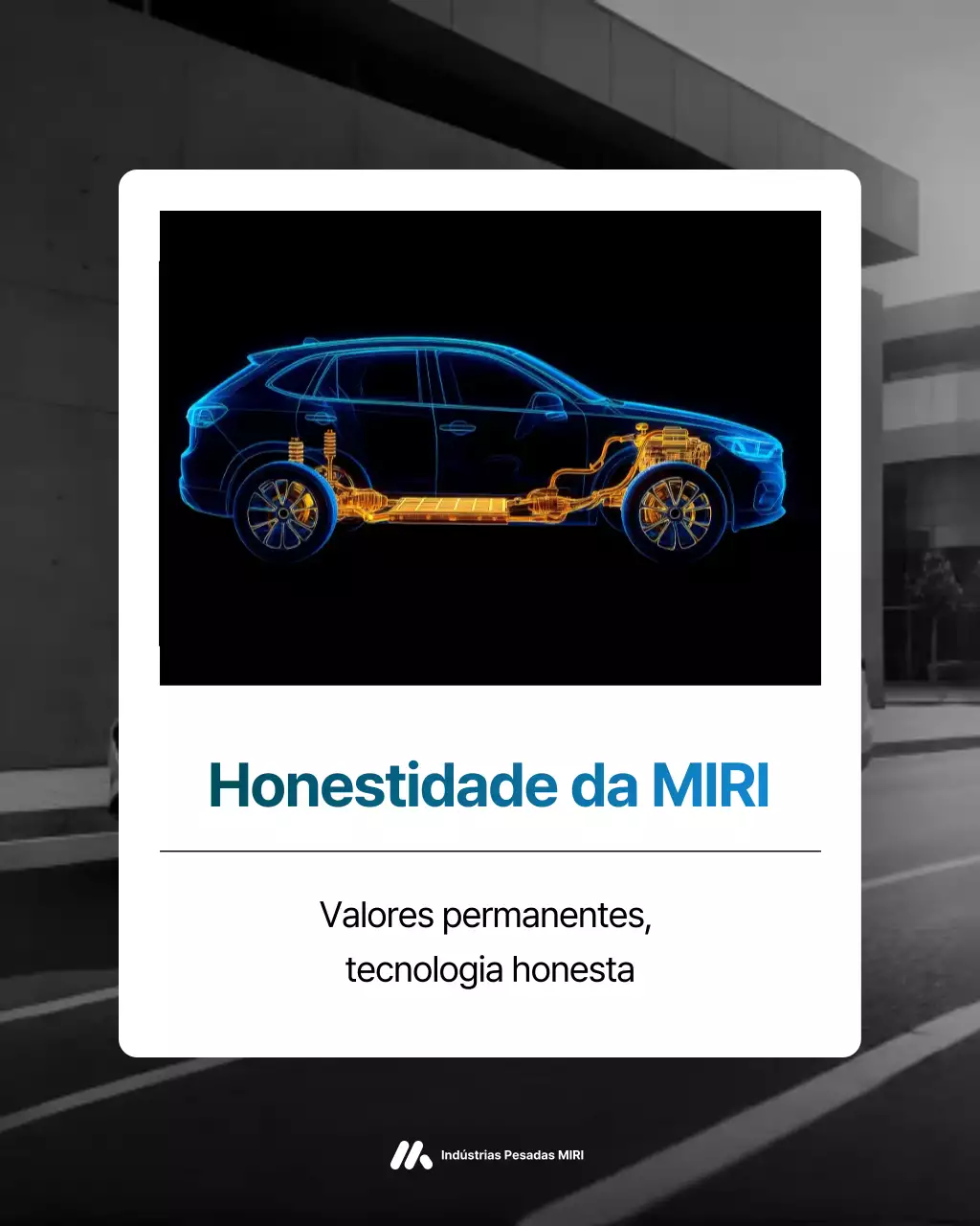 Anúncio de tecnologia de carro moderno azul