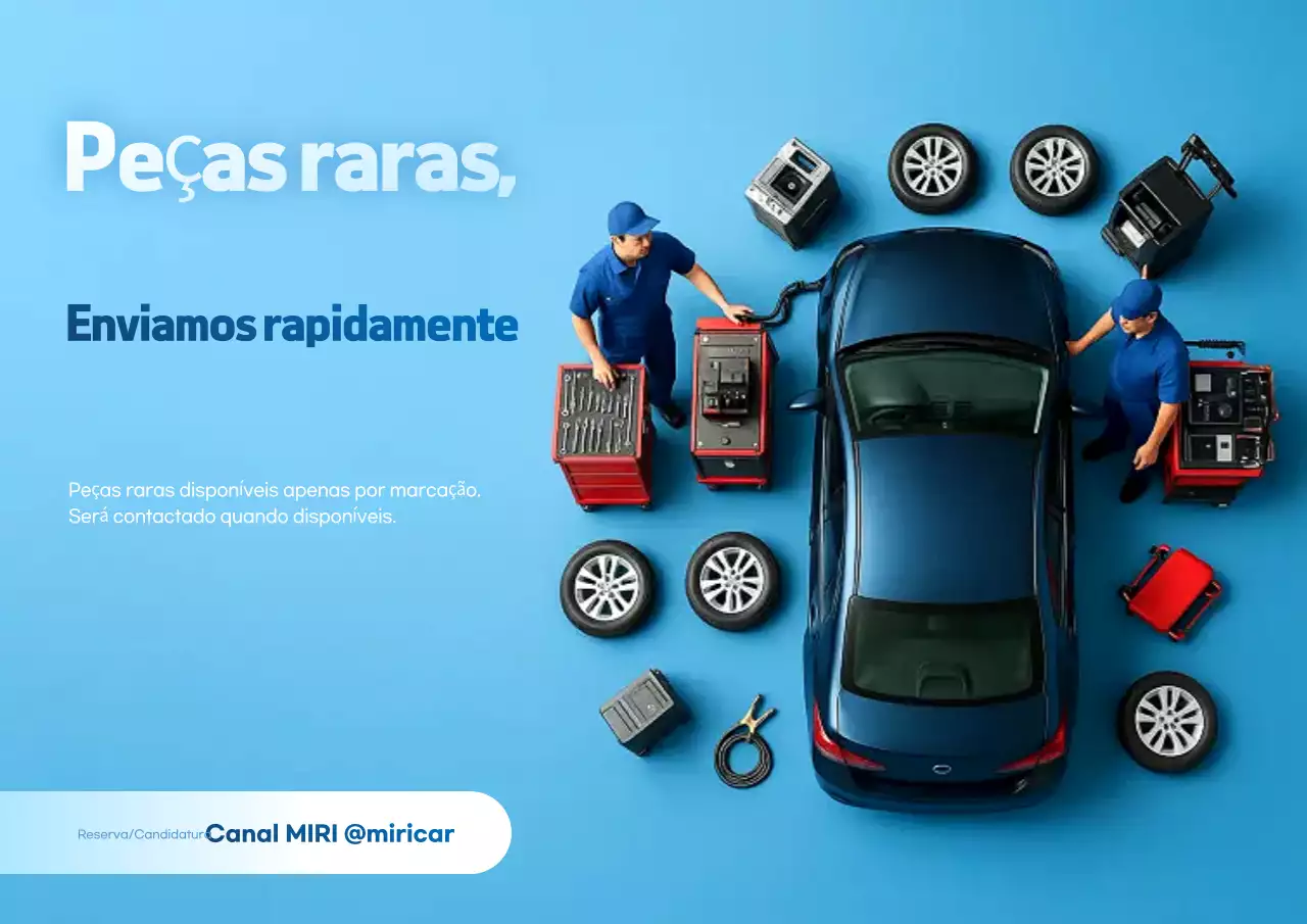 Anúncio de carro moderno azul