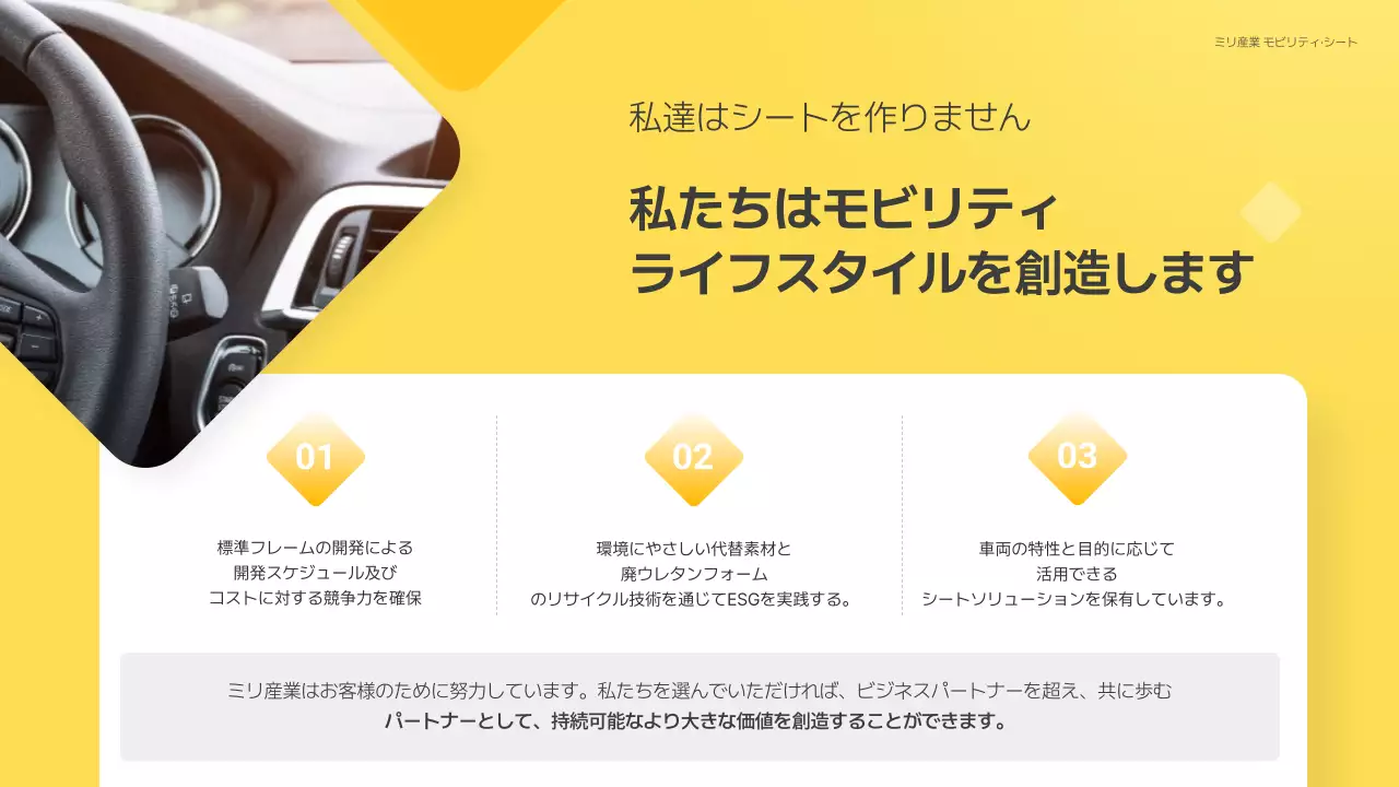 黄色 シンプル ビジネス 企画書