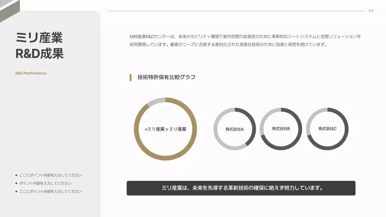 グレー モダン カーシート プレゼンテーション
