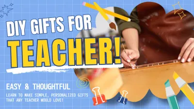 Blue Creative Teacher Guide YouTube Thumbnail