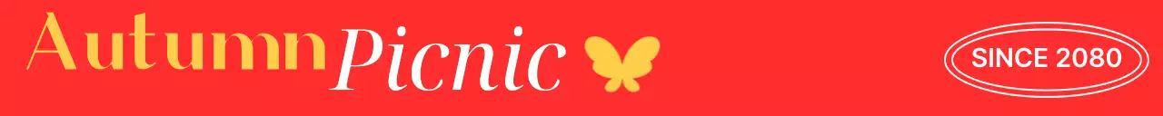 옐로우의 나비 일러스트가 들어간 가을 피크닉 브랜드 굿즈