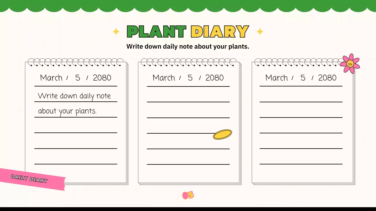 A green, kitschy plant journal