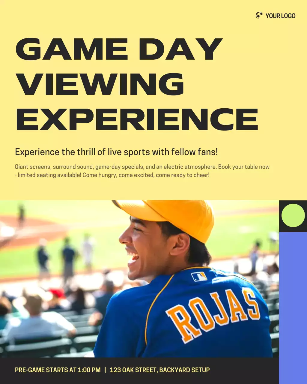 Red Bold Sports Watching Party Promotion Instagram Post