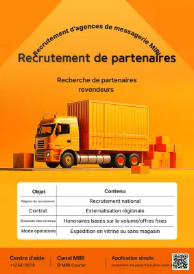 Recrutement d'une agence partenaire Orange Modern Courier