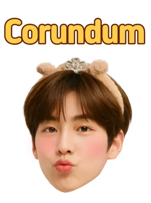 Stiker karakter lucu berwarna coklat