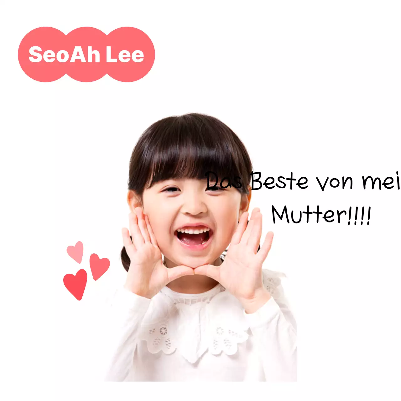 Pink Baby feiert Elterntag