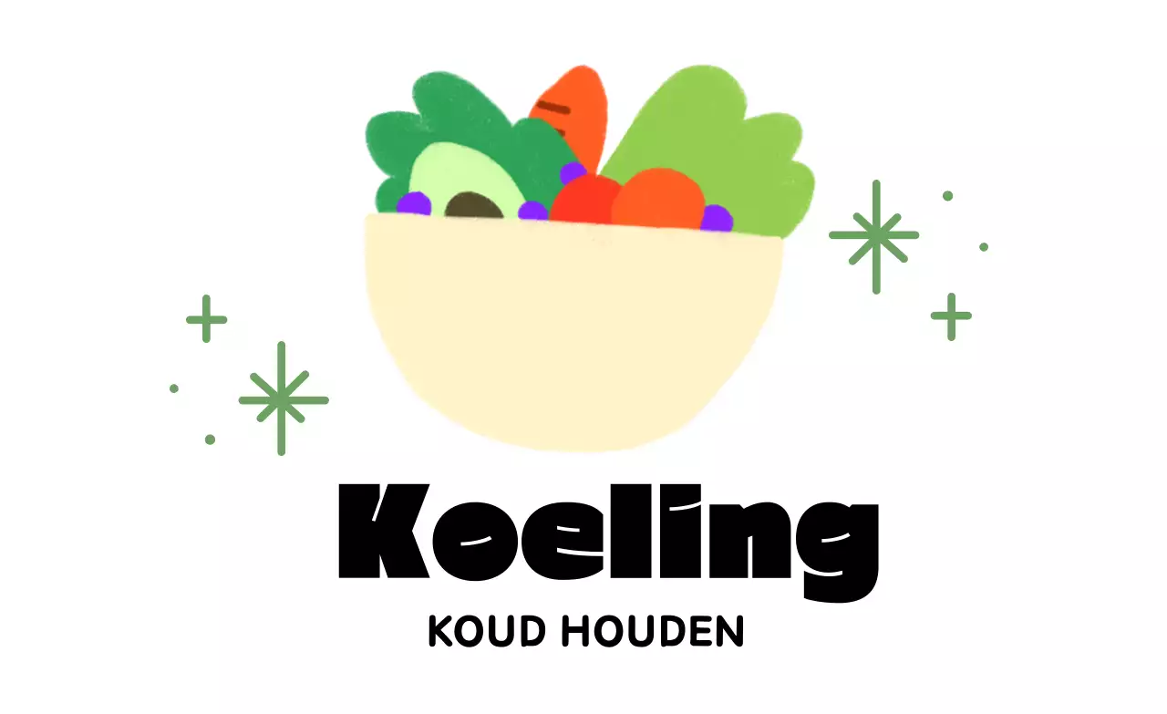 Gele eenvoudige bewaarinstructies