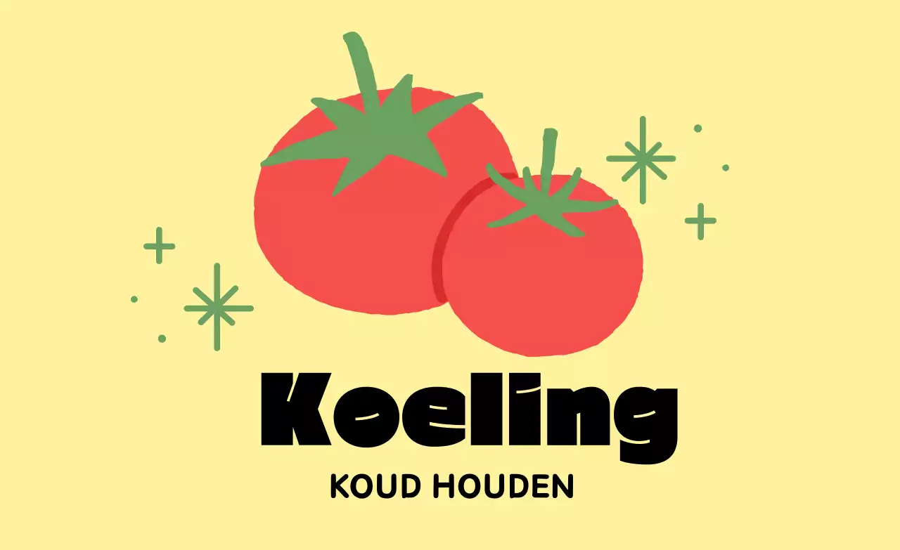 Gele eenvoudige bewaarinstructies