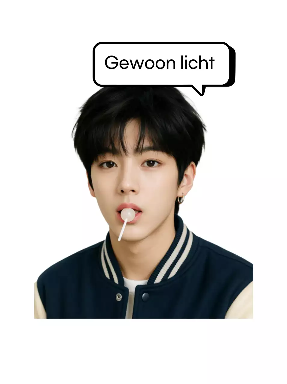 Witte eenvoudige cartoonmeme