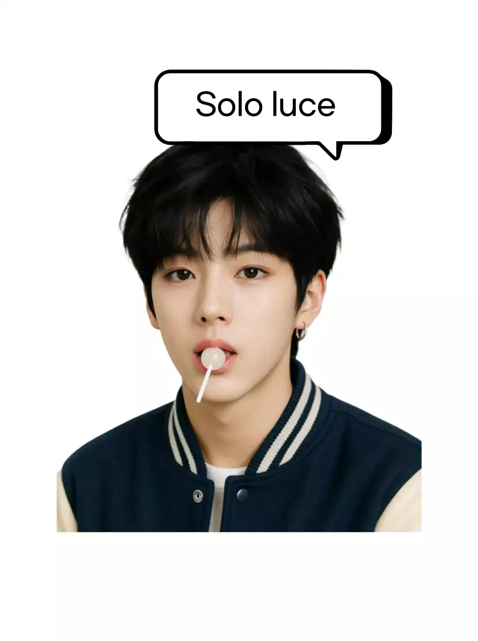 Meme di cartone animato semplice bianco