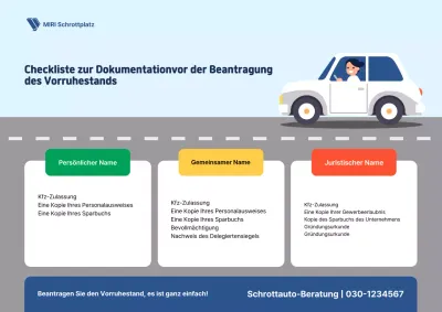 Sky Blue Clean – Antragsdokument für Autoschrott