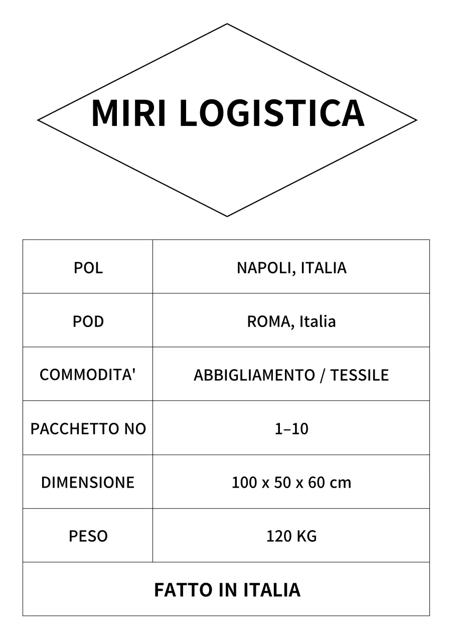 Guida informativa sulla logistica semplice nera