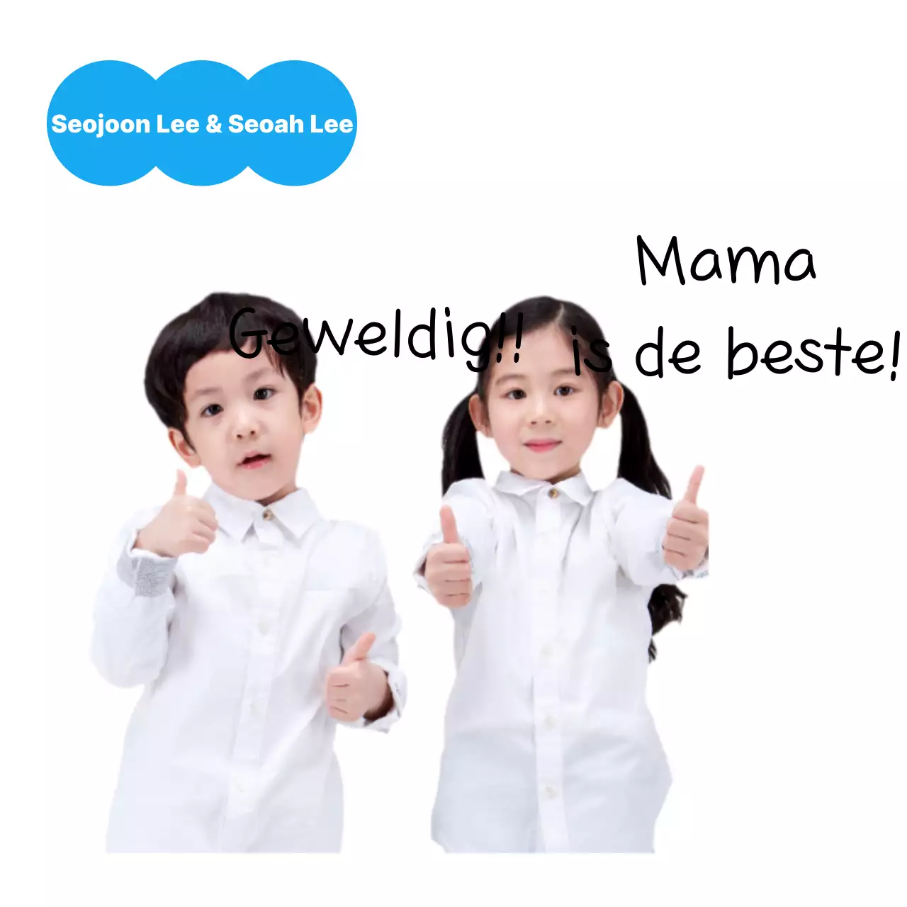 Roze baby viert Ouderendag