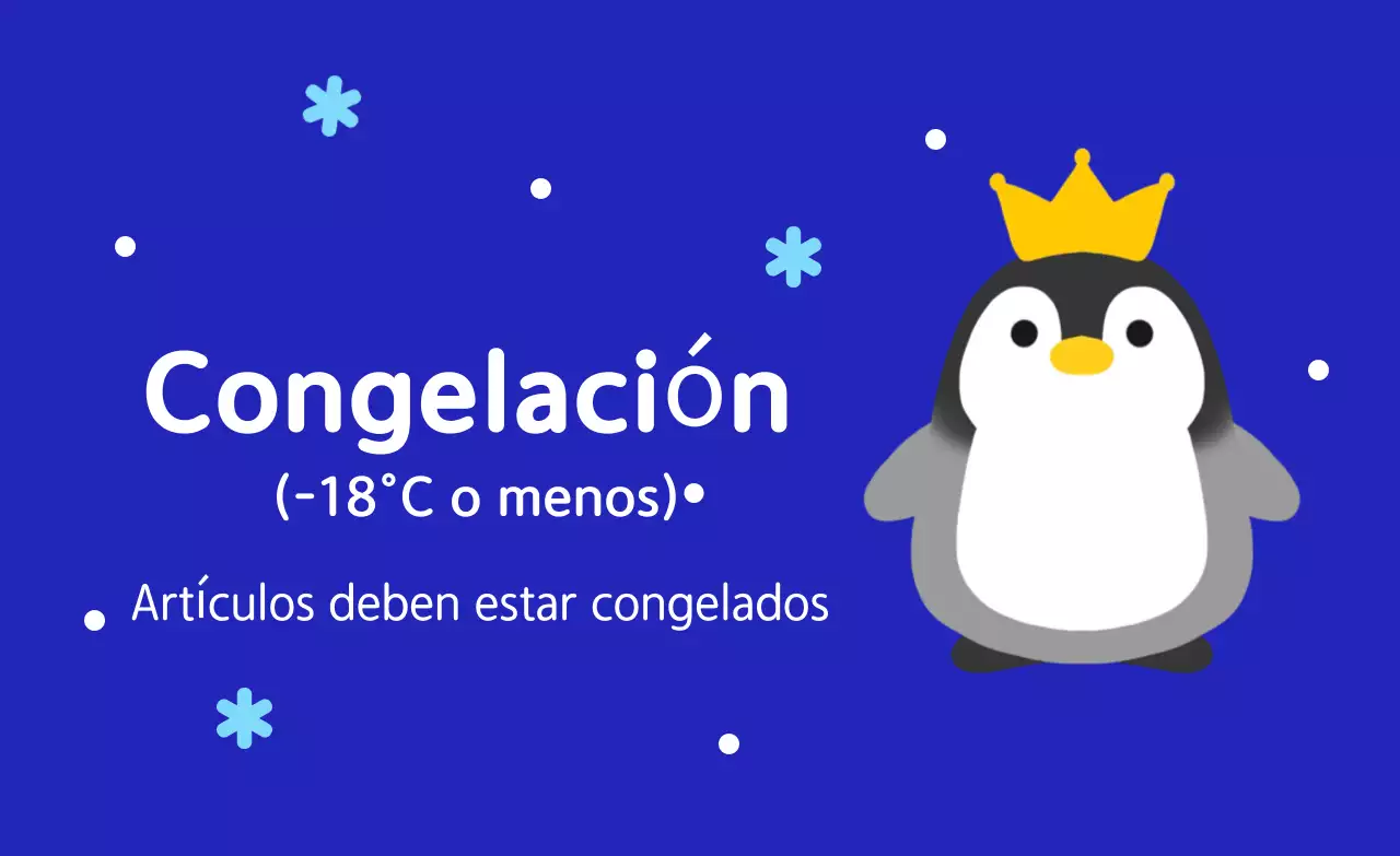 Método simple de almacenamiento en congelador azul