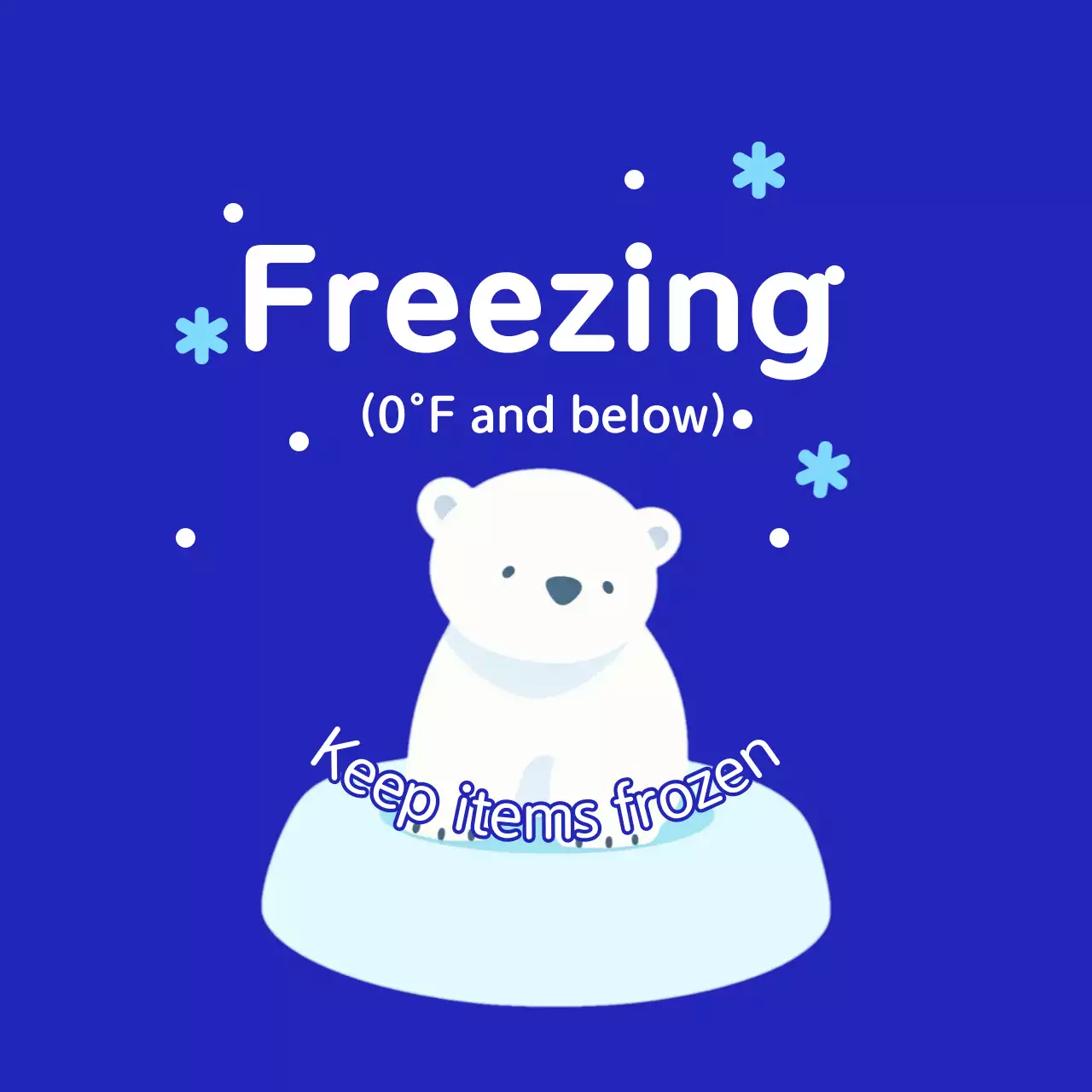 Blue Simple Storage Instructions