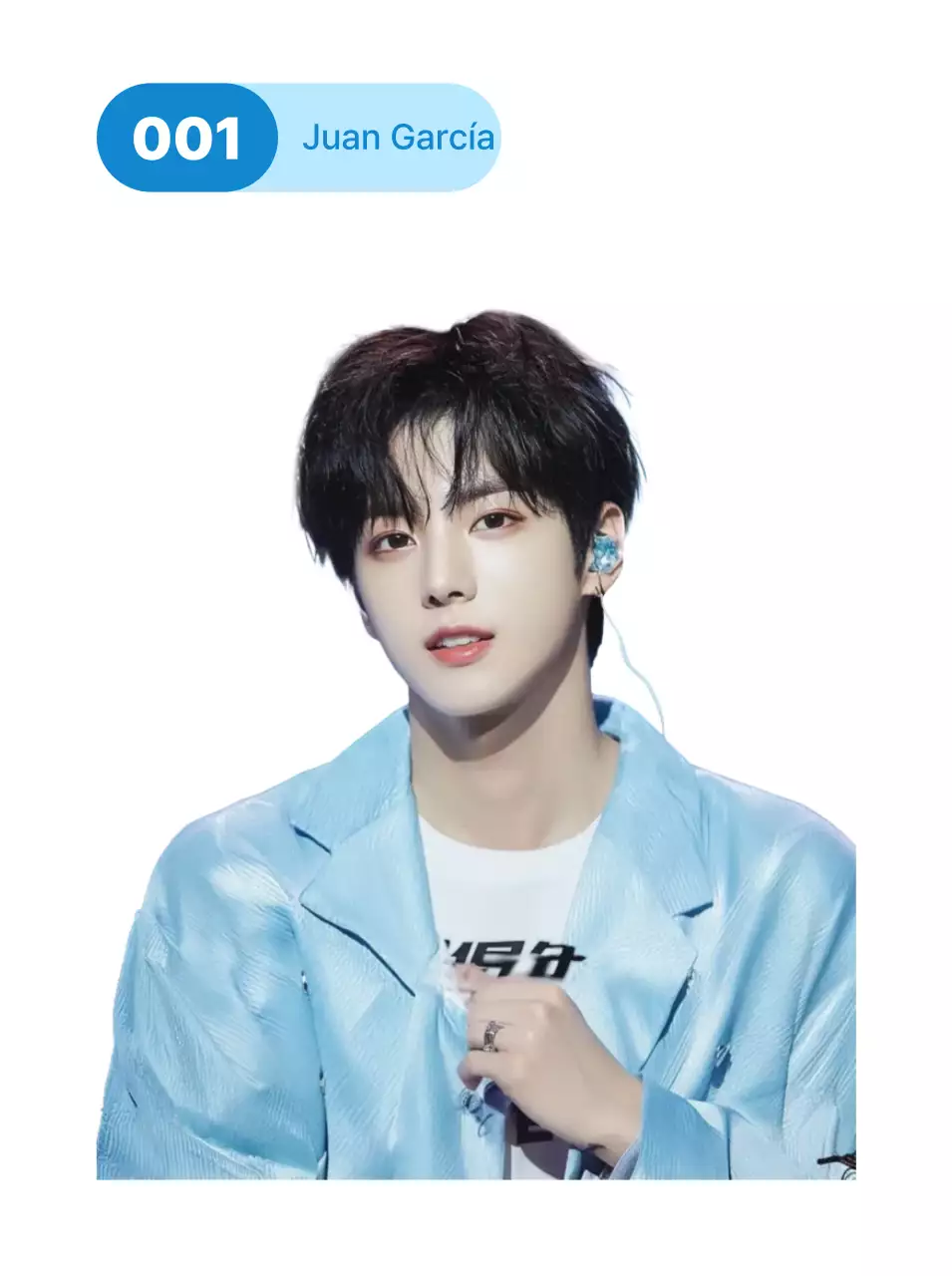 Pegatinas de productos de Male Idol