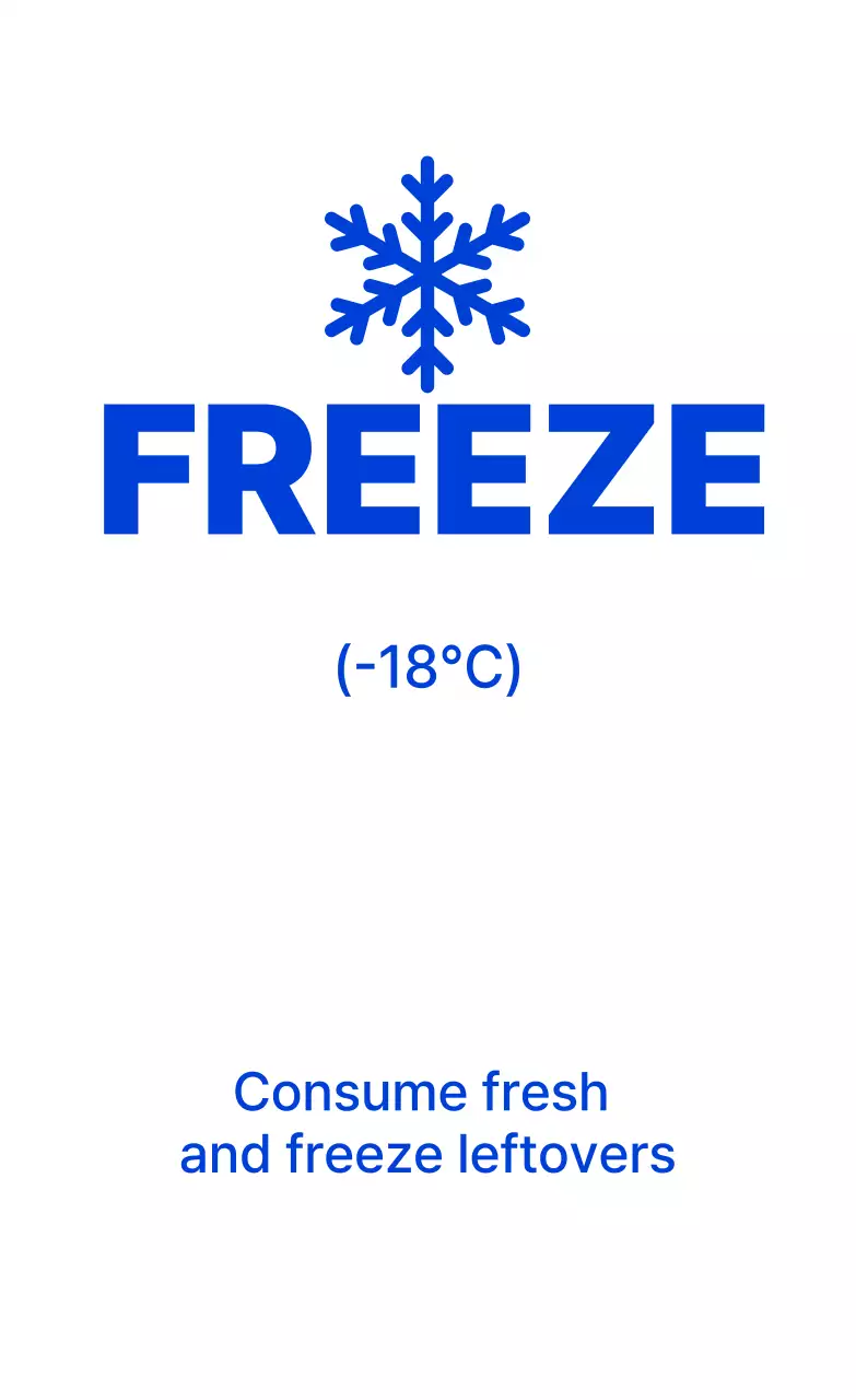 Blue Simple Freezer Storage Method