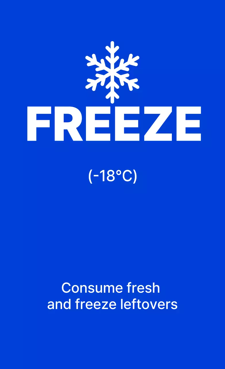 Blue Simple Freezer Storage Method