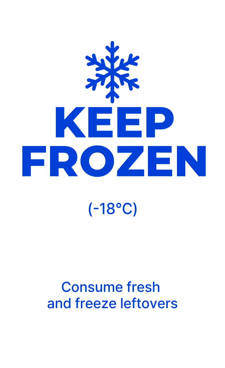 Blue Simple Freezer Storage Method