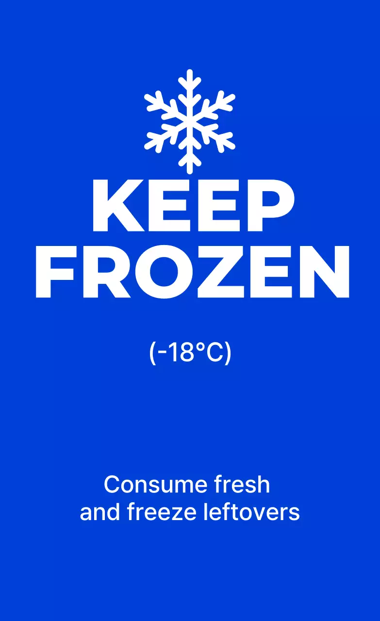 Blue Simple Freezer Storage Method