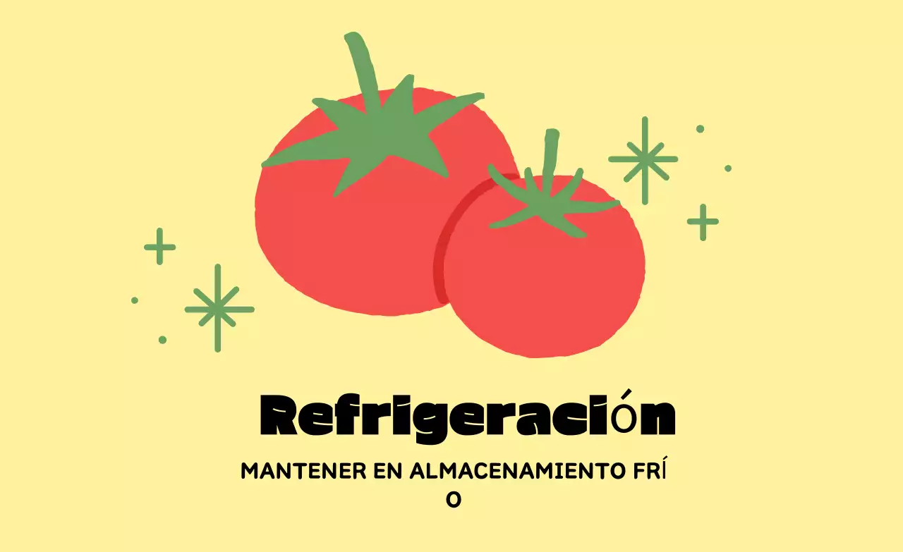 Instrucciones de almacenamiento sencillas en amarillo