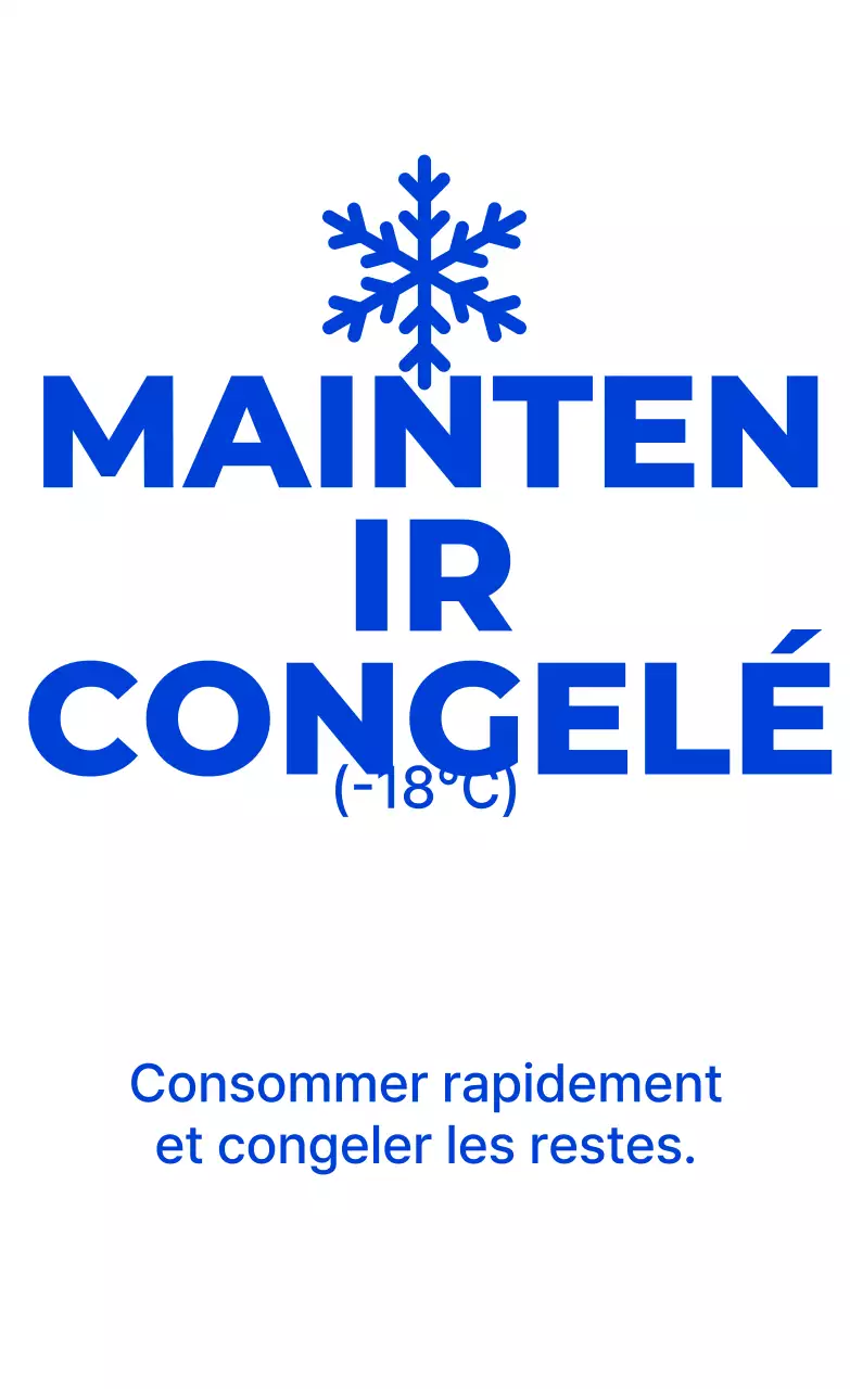 Méthode simple de stockage au congélateur bleu