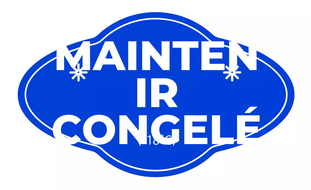 Instructions de stockage simples bleues